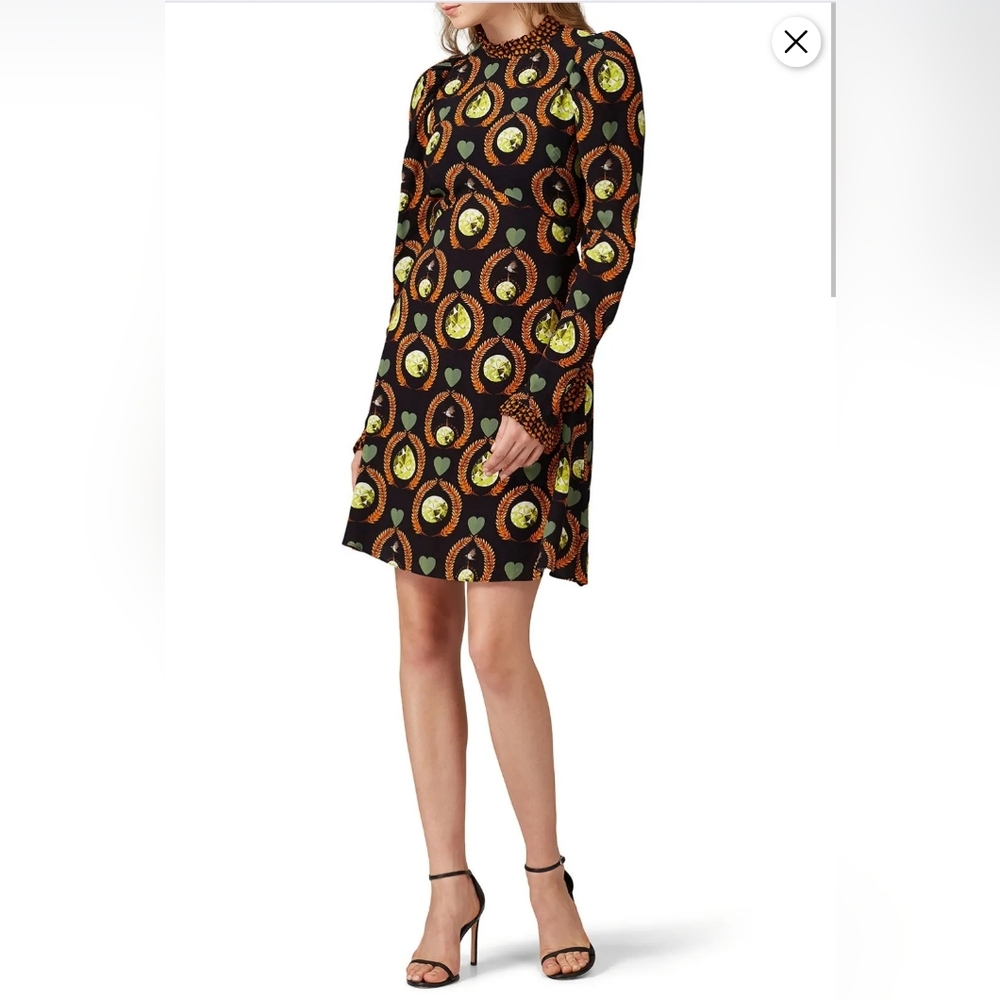 H. TEMPERLEY LONDON/ Printed Rosella Dress $550 MSRP Size 4
